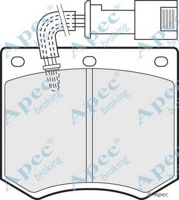 APEC BRAKING pad556 -  Комплект тормозных колодок, дисковый тормоз